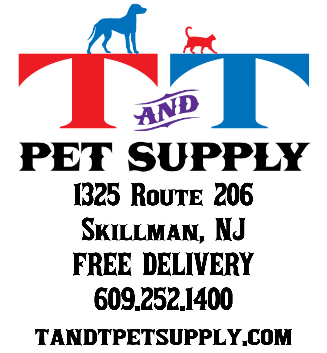 T and T Pet Supply Logo